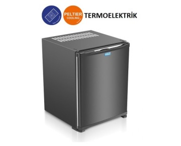 MİNİBAR TERMOELEKTRİK (PELTİER) SİSTEM BLOK KAPI 40 LT SİYAH RENK