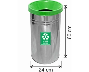 GERİ DÖNÜŞÜM ÇÖP KOVASI PASLANMAZ