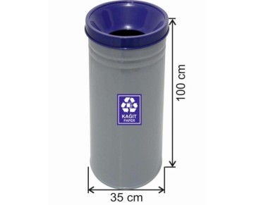 96 LT GERİ DÖNÜŞÜM BOYALI ÇÖP KOVASI