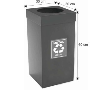 54 LT BOYALI GERİ DÖNÜŞÜM ÇÖP KOVASI